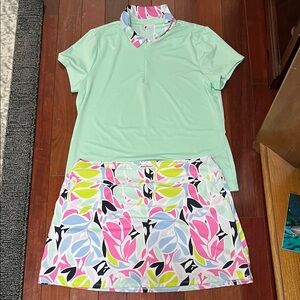 Tommy Bahama Women’s Golf Set , XL, Teal, Pink and Blue